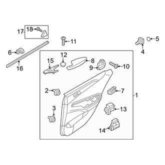 Hyundai OE - Rear Door - Interior Trim (Hybrid / Hybrid Premium)