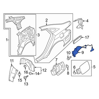 Hyundai OE - Rear Fuel Filler Door Lock Actuator