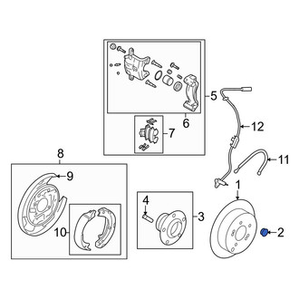 Hyundai OE - Disc Brake Rotor Set Screw