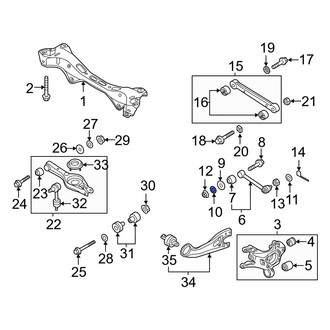 Hyundai OE - Rear Suspension Subframe Washer