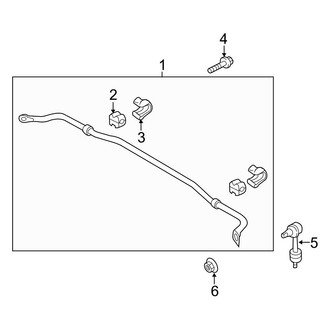 Hyundai OE - Rear Suspension - Stabilizer Bar & Components (FULL HYBRID EV-GAS (FHEV))
