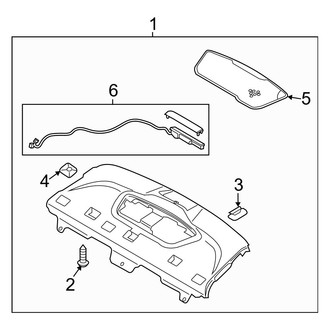 Hyundai OE - Rear Body & Floor - Interior Trim (Package Tray), (Hybrid / Hybrid Premium)