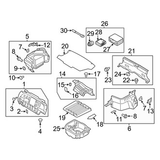 Hyundai OE - Rear Body & Floor - Interior Trim (Trunk Compartment), (FULL HYBRID EV-GAS (FHEV))