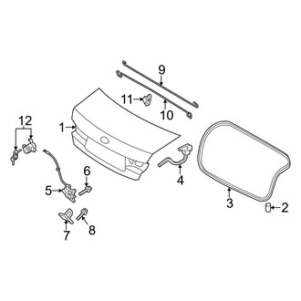 Hyundai OE - Trunk Lid - Lid & Components (FULL HYBRID EV-GAS (FHEV))