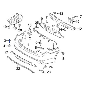 Hyundai OE - License Plate Bracket Bolt