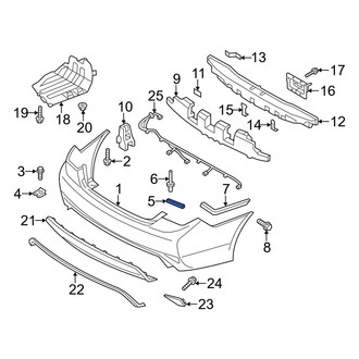 Hyundai OE - Rear Left Inner Bumper Cover Bracket