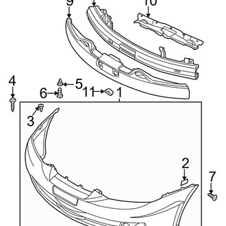 Hyundai OE - Front Bumper - Bumper & Components