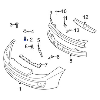 Hyundai OE - Outer Bumper Cover Screw
