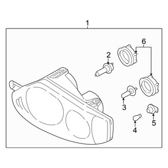 Hyundai OE - Front Lamps - Headlamp Components