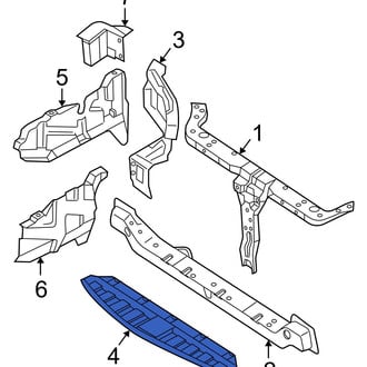 Hyundai OE - Front Radiator Support Splash Shield