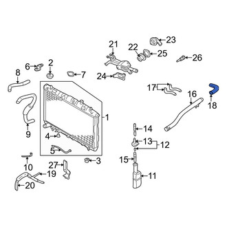 Hyundai OE - Upper Radiator Coolant Hose