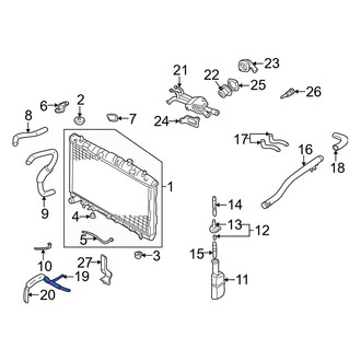 Hyundai OE - Upper Radiator Coolant Hose