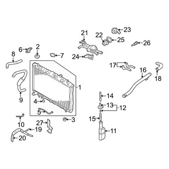 Hyundai OE - Cooling - Radiator & Components (2.0L)