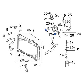 Hyundai OE - Engine Coolant Thermostat Housing Gasket