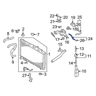 Hyundai OE - Upper Radiator Coolant Hose