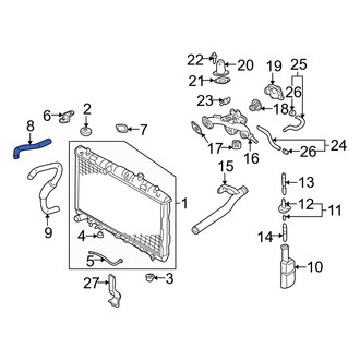 Hyundai OE - Upper Radiator Coolant Hose