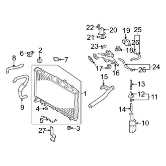Hyundai OE - Cooling - Radiator & Components (2.7L)