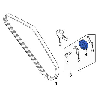 Hyundai OE - Accessory Drive Belt Idler Pulley