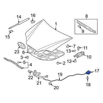 Hyundai OE - Front Hood Release Handle