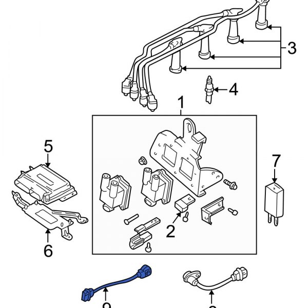 Hyundai OE 3925026600 Ignition Knock (Detonation) Sensor