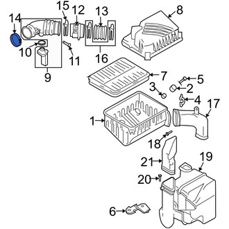 Hyundai OE - Engine Air Duct Clamp