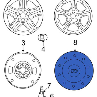 Hyundai OE - Wheel Cap
