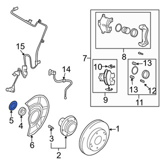 Hyundai OE - Front Wheel Bearing Snap Ring