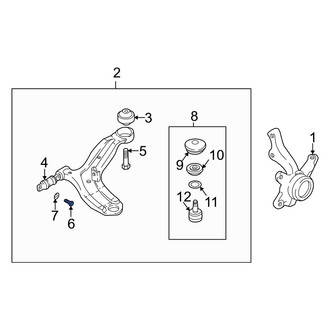 Hyundai OE - Front Lower Suspension Control Arm Bolt