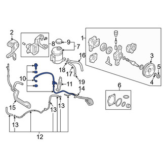 Hyundai OE - Power Steering Pressure Hose