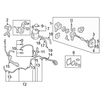 Hyundai OE - Steering Gear & Linkage - Pump & Hoses (2.0L)