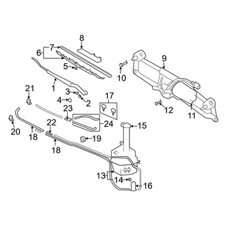 Hyundai OE - Windshield - Wiper & Washer Components