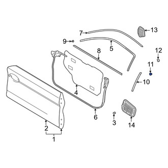 Hyundai OE - Liftgate Trim Nut