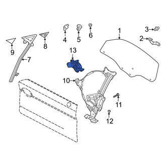 Hyundai OE - Front Left Window Motor