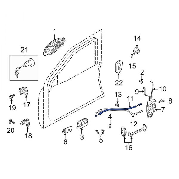 Door Latch Cable