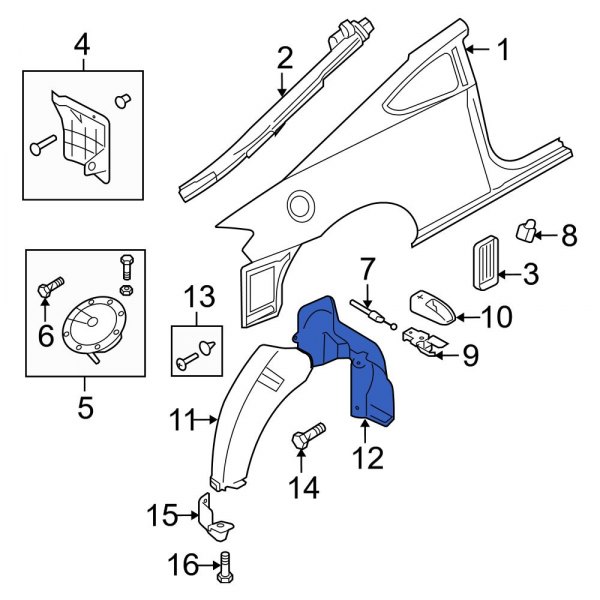 Quarter Panel Splash Shield