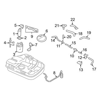 Hyundai OE - Fuel System - Fuel Pump (2.0L / 2.7L)