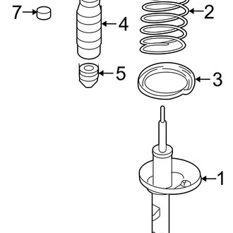Hyundai OE - Rear Suspension Strut Mount Nut