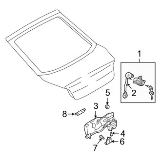 Hyundai OE - Lift Gate - Lock & Hardware