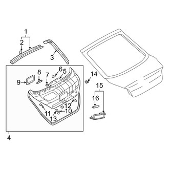 Hyundai OE - Lift Gate - Interior Trim