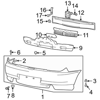 Hyundai OE - Rear Bumper - Bumper & Components