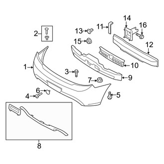 Hyundai OE - Rear Bumper - Bumper & Components