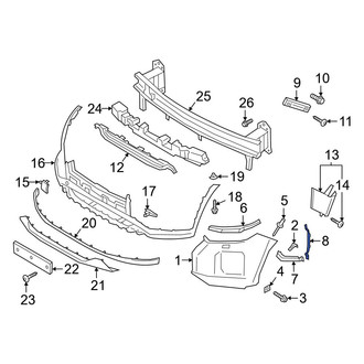 Hyundai OE - Front Right Brake Air Duct Bracket