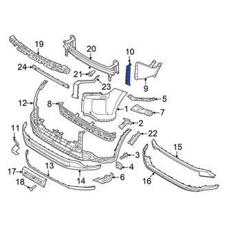 Hyundai OE - Front Right Grille