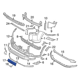 Hyundai OE - Front License Plate Bracket