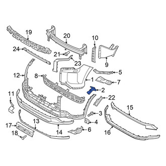 Hyundai OE - Front Right Upper Bumper Cover Bracket