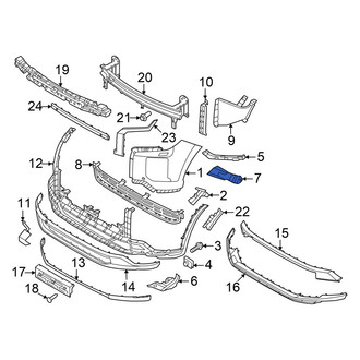 Hyundai OE - Front Left Bumper Guide