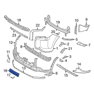 Hyundai OE - Front License Plate Bracket