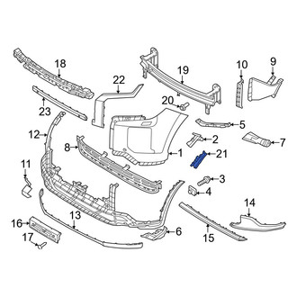 Hyundai OE - Front Left Reflector Panel