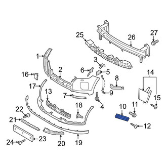 Hyundai OE - Front Left Bumper Guide