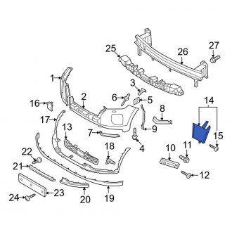 Hyundai OE - Front Left Brake Air Duct